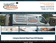 Tablet Screenshot of electricien-prevost-06.com